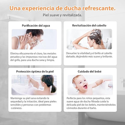 Cabezal de Ducha WaterPRO™ + 3 Filtros gratis + Cepillo Masajeador de regalo (hasta acabar existencias)