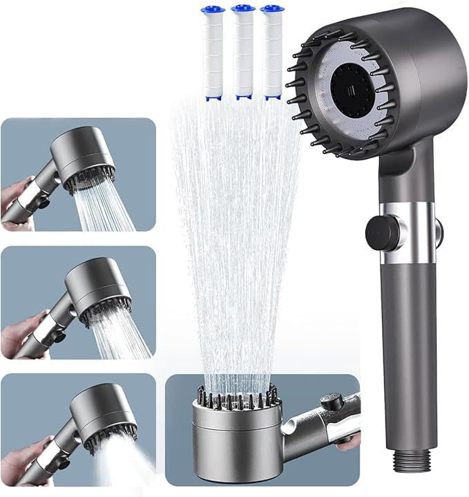 Cabezal de Ducha WaterPRO™ + 3 Filtros gratis + Cepillo Masajeador de regalo (hasta acabar existencias)