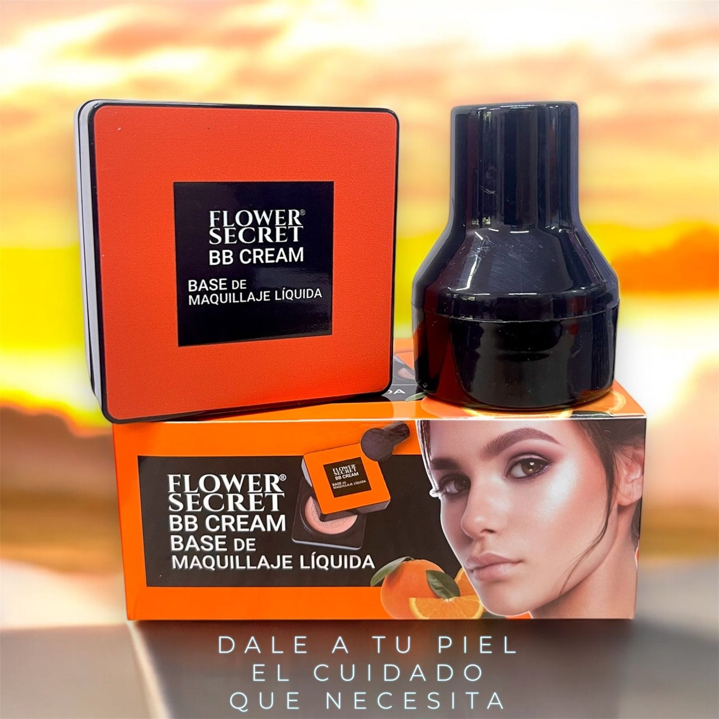 Flower Secret™ - Base de Maquillaje con Vitamina C y Protector Solar