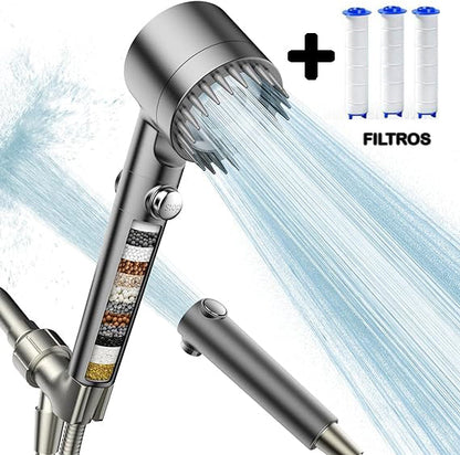 Cabezal de Ducha WaterPRO™ + 3 Filtros gratis + Cepillo Masajeador de regalo (hasta acabar existencias)