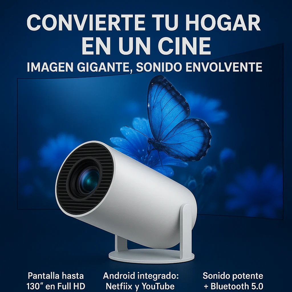 WallCinema™ - Proyector Portátil 4K